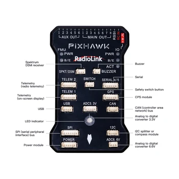 Maitinimo Modulis Radiolink Pixhawk Ardupilot Skrydžio duomenų Valdytojas 5.45 V, 2,5 A, NES XT60 Uosto