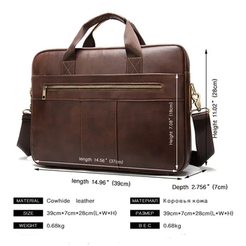 WESTAL vyriški natūralios odos krepšys vyrų portfelis odos nešiojamas krepšys office krepšiai vyrų verslo portfelis rankinukas dokumentas