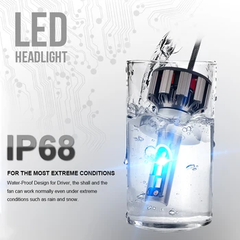 OKEEN 2020 Naujas H4, H7 RGB LED Žibintų Lemputės, Žibintai, Automobilių APP 