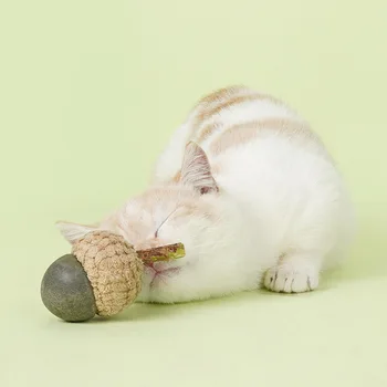 3Pcs/daug Kačių Gilė Bitė-Atspari Molinė Katžolių Žaislai Kramtyti žaislus Erzinti Kačių Žaislai Katė Tiekimą augintiniai katės kačiukai