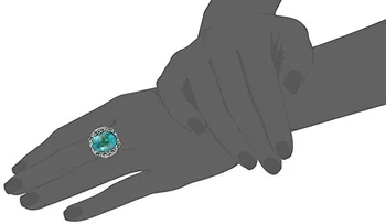 Mielas Išskirtinį Slyvų Žiedų Mėlyna Akmuo Žiedai Moterims Derliaus Išvaizdą Antikvariniai Sidabro Spalvos Bižuterijos