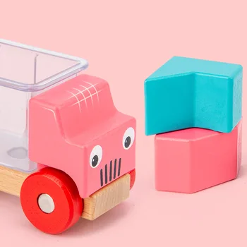 Puzzle Žaidimai Kūrybiškumą Medinių blokas Automobilių Kūrybos smagios žaidimai vaikams 48 Iššūkis Tirpalu Interaktyvus IQ Mokymo Žaislas