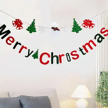 Kalėdų Papuošalai Reklama Gražių Linksmų Kalėdų Kabinti Raidžių Sniego Starta Vėliavos Kalėdų Dieną Šalies Apdaila