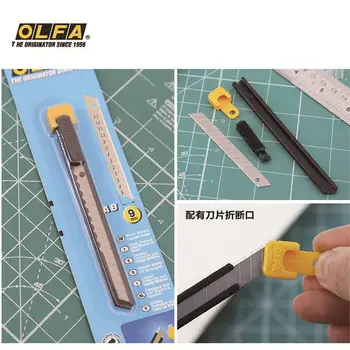 OLFA S, šaulių ir lengvųjų, metalo danga, naudingumas peilis, 9 mm, juodos spalvos metaliniu korpusu