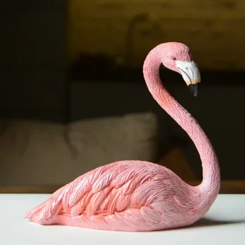 Kasdien Surinkimo Mielas Pink Flamingo Namų Puošybai Gyvūnų Statulėlės, Pasakos Sodo Vestuves Ornamentu Kalėdų Mėgėjams Dovana